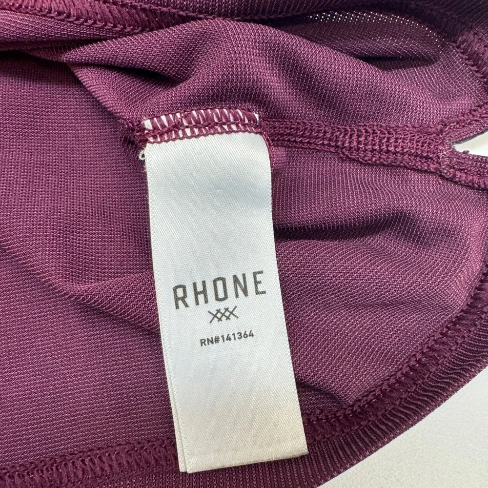 Rhone Polo Shirt Mens Medium Maroon Activewear‎ Performance Golf Gorpcore